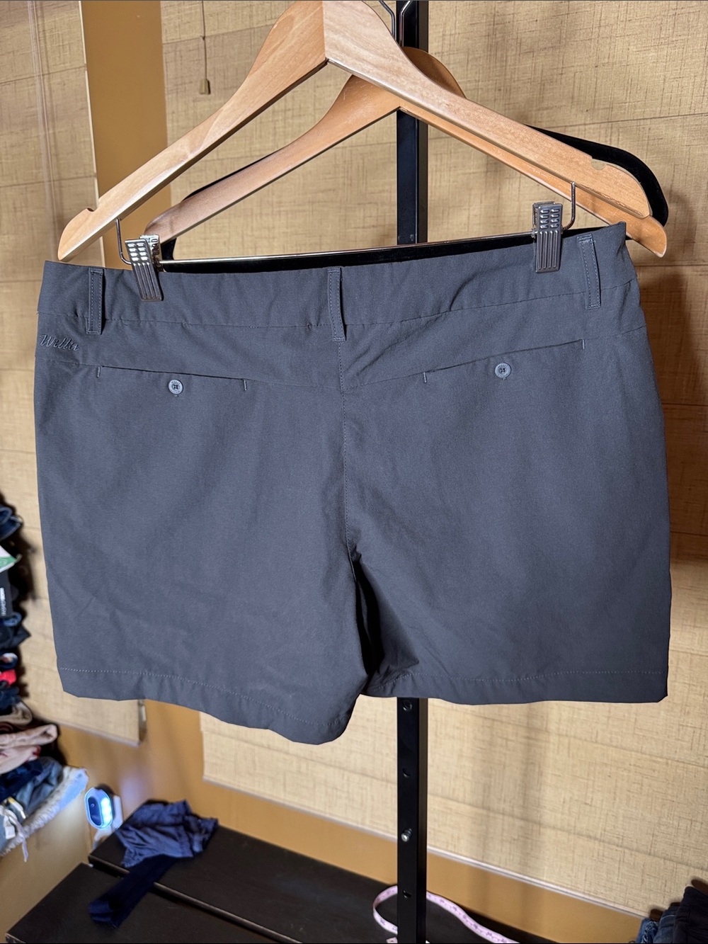 Willit Golf Stretch Shorts Size 14 Gray UPF 50+ Quick Dry Hiking Travel - Picture 8 of 11